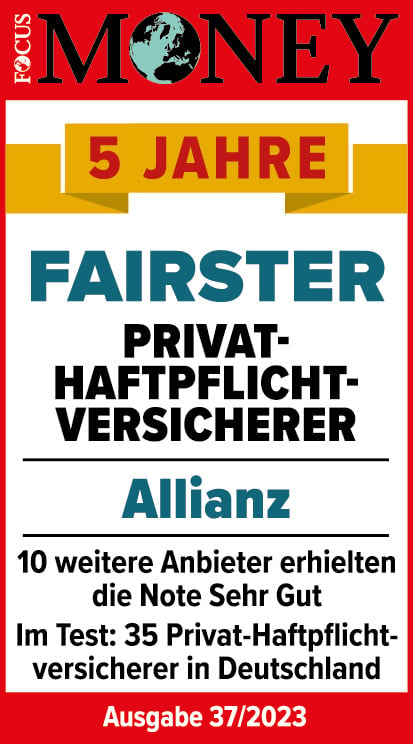 Allianz - Focus Money - Fairster Privat-Haftpflicht-Versicherer